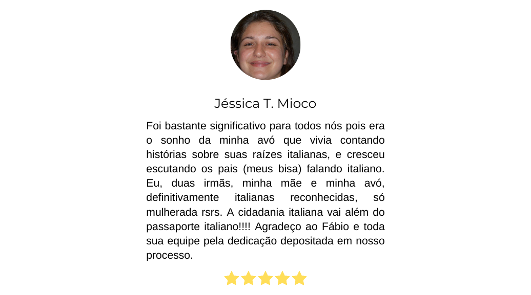 ITÁLIA COMPANY, empresa dedicada e especializada em genealogia familiar, montagem documental, preparação de processos e reconhecimento da cidadania italiana por mérito judicial, com mais de 2.000 processos protocolados na justiça italiana, 100% de casos deferidos e mais de 5.000 ítalo-brasileiros reconhecidos oficialmente.